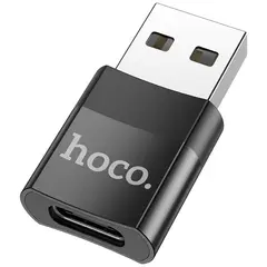 MR3_123570 Перехідник hoco ua17 usb-a to type-c (f) чорний HOCO