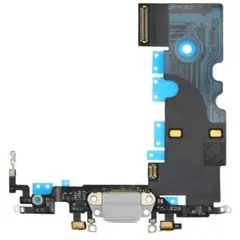 MR3_90782 Шлейф iphone 8, iphone se (2020), iphone se (2022) з роз’ємом заряджання та мікрофоном білий PRC