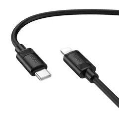 MR4_153870 Кабель pd hoco x122 benefit pd27w silicone charging data cable ip, 1 m чорний HOCO