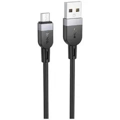 MR3_252191 Кабель usb hoco x109 silicone micro 2.4a 1 m чорний HOCO