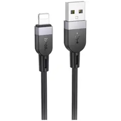 MR3_322588 Кабель usb hoco x109 silicone lightning 2.4a 1 m чорний HOCO