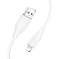 MR4_153937 Кабель pd hoco x124 bien pd27w silicone charging data cable ip, 1 m білий HOCO