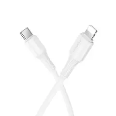 MR4_153973 Кабель pd hoco x120 beneficio pd27w charging data cable lightning 1 m білий HOCO