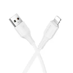 MR4_153974 Кабель hoco x120 beneficio charging data cable lightning 2.4a, 1 m білий HOCO
