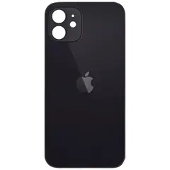 MR3_108190 Задня кришка (скло) для iphone 12 чорний (big hole) PRC
