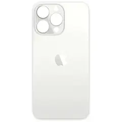 MR3_116545 Задня кришка (скло) iphone 13 pro сріблястий (big hole) PRC
