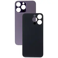 MR3_118189 Задня кришка (скло) для iphone 14 pro max deep пурпуровий (big hole) PRC