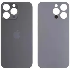 MR3_120053 Задня кришка (скло) для iphone 14 pro max space чорний (big hole), сервісний APPLE