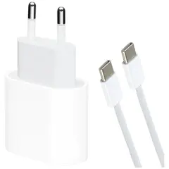 MR3_372678 Мережевий зарядний пристрій apple 35w type-c iphone 17 pro max, кабель pd type-c to type-c, білий APPLE