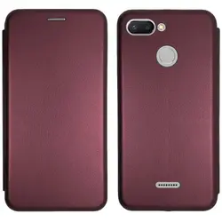 MR4_133893 Чохол-книжка level для redmi 6 marsala 