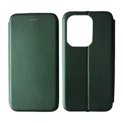 MR4_138465 Чохол-книжка level для redmi note 14 4g global version (163,3mm) midnight зелений 