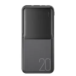 MR4_142578 Зовнішній акумулятор power bank xo pr252 lighted mobile power 20 000mah, чорний 