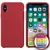 MR4_3247 Чохол silicone case full copy для iphone x, xs (36) rose червоний 