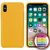 MR4_3098 Чохол silicone case full copy для iphone xs max (4) жовтий 