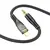 MR4_1818 Адаптер aux hoco upa25 transparent discovery edition digital audio conversion cable lightning, чорний HOCO