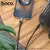 MR4_1818 Адаптер aux hoco upa25 transparent discovery edition digital audio conversion cable lightning, чорний HOCO