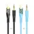 MR4_1818 Адаптер aux hoco upa25 transparent discovery edition digital audio conversion cable lightning, чорний HOCO