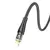 MR4_139411 Кабель hoco u121 золотистий standard transparent discovery edition charging data cable lightning 1 m, чорний HOCO