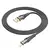 MR4_139411 Кабель hoco u121 золотистий standard transparent discovery edition charging data cable lightning 1 m, чорний HOCO