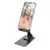 MR4_139631 Тримач настільний hoco ph50 ivey folding rotatable desktop holder, чорний HOCO