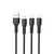 MR4_140334 Кабель 3in1 xo nb230 2.4a rock series data cable, чорний XO
