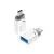 MR4_140373 Адаптер otg xo nb256b usb-a female to type-c (with lanyard), білий XO