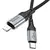 MR4_142090 Кабель pd hoco x102 fresh pd charging data cable lightning 27w, 1 m, чорний HOCO