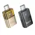 MR4_145289 Перехідник otg hoco ua36b c male to usb female otg transparent adapter, чорний HOCO