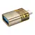MR4_145289 Перехідник otg hoco ua36b c male to usb female otg transparent adapter, чорний HOCO