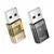 MR4_145613 Перехідник hoco ua36c usb male to c female usb2.0 transparent adapter, чорний HOCO