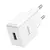 MR4_146025 Мережевий зарядний пристрій hoco c106a leisure 1usb, 2, 1a, білий HOCO