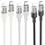 MR4_151466 Кабель pd hoco u129 spirit pd transparent charging data cable lightning 1.2 m, чорний HOCO