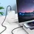 MR4_151466 Кабель pd hoco u129 spirit pd transparent charging data cable lightning 1.2 m, чорний HOCO
