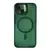 MR4_19977 Чохол case pro matte fortable camera lens magsafe для iphone 15 dark зелений 