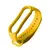 MR4_23590 Ремінець для xiaomi mi band 5, 6 жовтий 