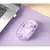 MR4_30218 Компютерна мишка xo m12 bluetooth wireless transparent mouse фіолетовий 