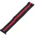 MR4_34569 Ремінець для apple watch milanese loop box 38, 40, чорний-червоний 