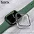 MR4_35363 Бампер для apple watch hoco iwatch7, 8 ws3 shadow protective case+film (45mm) official зелений 