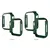 MR4_35343 Бампер для apple watch hoco iwatch7, 8 ws4 shadow 3d protective case+film (45mm) зелений 