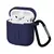 MR4_41089 Чохол для airpods силіконовий logo 2in1 (+ карабин) (тех. пак) dark-blue 