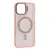MR4_51287 Чохол pro crystalshine fortable magsafe для iphone 12 pro max рожевий 