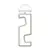MR4_54456 Підставка baseus portable series folding phone stand moon, білий b10556600211-00 
