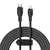 MR4_54704 Кабель pd baseus pudding series fast charging cable type-c to lightning 20w 2m, чорний p10355701111-01 