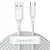 MR4_56014 Кабель baseus simple wisdom data cable kit usb-a to type-c 5a (2pcs, set) 1.5m, білий tzcatzj-02 