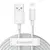 MR4_56015 Кабель baseus simple wisdom data cable kit usb-a to lightning 2.4a (2шт, set) 1.5m, білий tzcalzj-02 