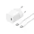 MR4_56150 Мережевий зарядний пристрій baseus gan5 fast charger (mini) 1c 30w eu cable type-c to type-c 1m, білий p10110902213-00 