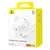 MR4_56150 Мережевий зарядний пристрій baseus gan5 fast charger (mini) 1c 30w eu cable type-c to type-c 1m, білий p10110902213-00 