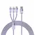 MR4_55969 Кабель 3in1 baseus starspeed 3in1 fast charging data cable usb-a to (lightning, micro, type-c) 3.5a 1.2m пурпуровий caxs000005 