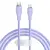 MR4_56120 Кабель pd baseus pudding series fast charging cable type-c to lightning 20w 1.2m пурпуровий p10355701511-00 