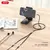 MR4_60162 Адаптер xo nb-r269b couple cable type-c to dual 3.5 female adapter 1.2m, чорний 